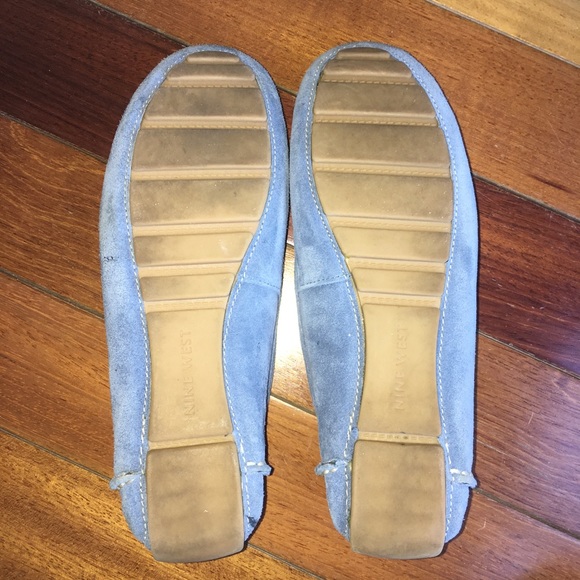 Nine West Blue Suede Loafers, Size 7 - Picture 5 of 7